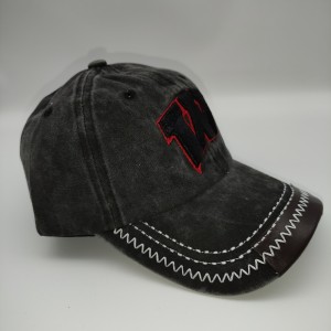 Black W Embroidered Cap