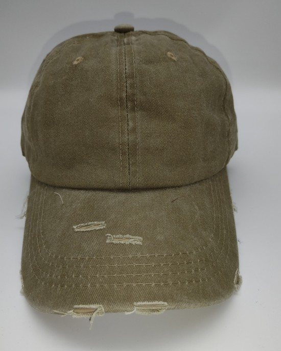 Khaki Solid Baseball Cap