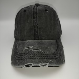 Black Solid Baseball Cap