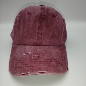 Red Solid Baseball Cap