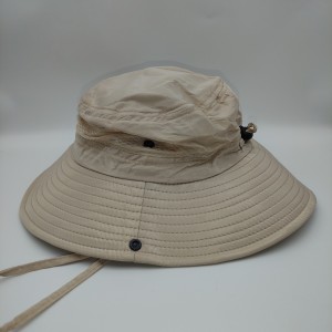 Beige Breathable Bucket Hat