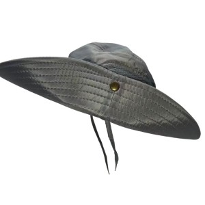 Gray Breathable Bucket Hat