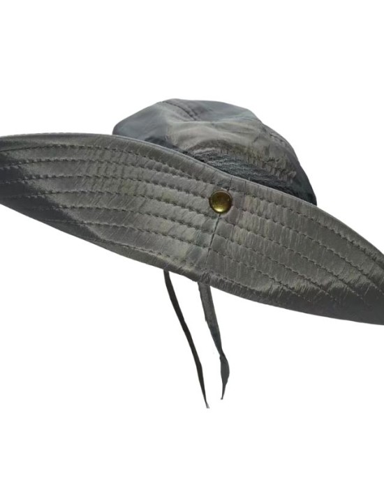 Gray Breathable Bucket Hat