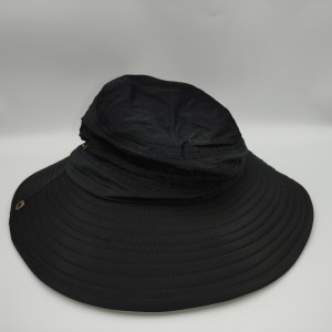 black hiking hat