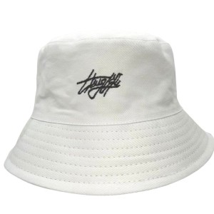 White Embroidered Sun Hat