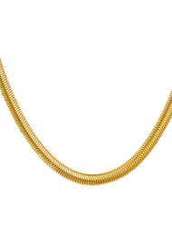 18k Gold Serpent Pendant Necklace