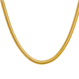 18k Gold Serpent Pendant Necklace