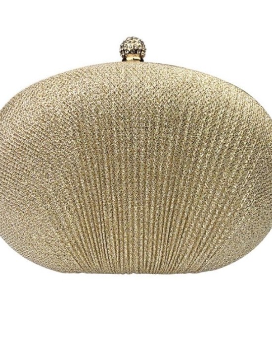 Evening Bag Banquet Bag Pleated Sequins One Shoulder Hand Diagonal 