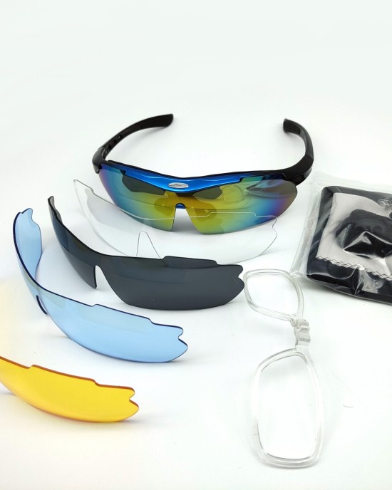 Cycling high-definition myopia sun sports goggles with interchangeable lenses