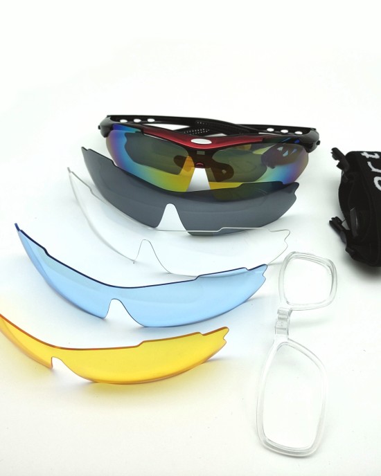 Cycling high-definition myopia sun sports goggles with interchangeable lenses